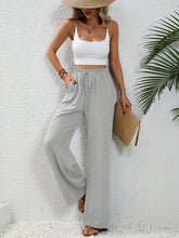 Load image into Gallery viewer, Wide Leg Drawstring Pants
