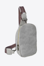 Load image into Gallery viewer, Adjustable Strap PU Leather Sling Bag