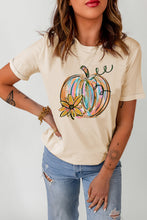 Load image into Gallery viewer, Pumpkin Graphic Round Neck T-Shirt