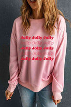 Load image into Gallery viewer, JOLLY Graphic Round Neck Sweatshirt