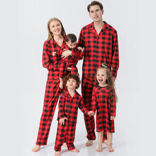 Load image into Gallery viewer, Women Plaid Collared Neck Shirt and Pants Set