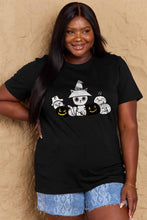 Load image into Gallery viewer, Simply Love Full Size Cat &amp; Pumpkin Graphic Cotton T-Shirt