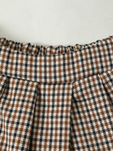Load image into Gallery viewer, Baby Girl Ribbed Sleeveless Top and Plaid Skirt Set