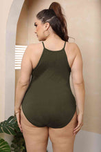 Load image into Gallery viewer, Plus Size Halter Neck Spaghetti Strap Bodysuit