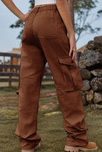 Load image into Gallery viewer, Loose Fit Long Jeans with Pockets
