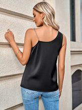 Load image into Gallery viewer, Chain Detail Cowl Neck Cami