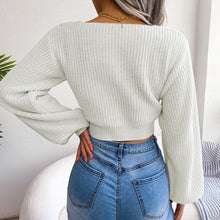 Load image into Gallery viewer, ETIQUETTE FIRST Cropped Sweater