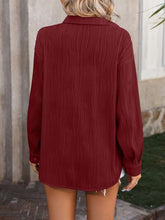 Load image into Gallery viewer, Button Up Dropped Shoulder Shirt