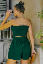 Load image into Gallery viewer, Smocked Frill Trim Tube Top and Shorts Set
