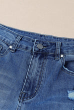 Load image into Gallery viewer, Distressed Frayed Hem Flare Jeans