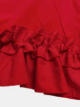 Load image into Gallery viewer, Frill Tie Neck Three-Quarter Sleeve Dress