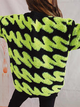 Load image into Gallery viewer, Ribbed Striped Dropped Shoulder Sweater