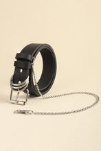Load image into Gallery viewer, PU Leather Alloy Chain Belt