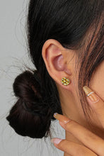 Load image into Gallery viewer, 925 Sterling Silver Woven Stud Earrings