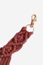 Load image into Gallery viewer, Assorted 4-Pack Macrame Fringe Keychain