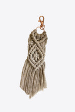 Load image into Gallery viewer, Assorted 4-Pack Macrame Fringe Keychain