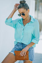 Load image into Gallery viewer, Button-Up Shirt with Breast Pockets