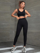 Load image into Gallery viewer, Ruched Tank and Leggings Sport Set