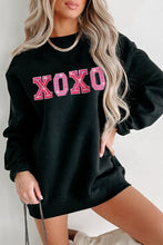 Load image into Gallery viewer, XOXO Round Neck Long Sleeve Sweatshirt
