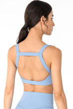 Load image into Gallery viewer, Open Back Pleated Detail Sports Bra
