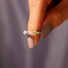 Load image into Gallery viewer, Flower Shape 925 Sterling Silver Zircon Ring