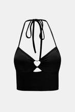 Load image into Gallery viewer, Cropped Cutout Halter Neck Cami