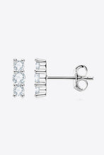 Load image into Gallery viewer, Heartbeat Rhythm 925 Sterling Silver Moissanite Stud Earrings