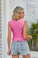 Load image into Gallery viewer, Textured Round Neck Tank