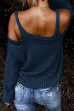 Load image into Gallery viewer, Long Sleeve Cold Shoulder Sweater