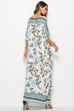 Load image into Gallery viewer, Floral V-Neck Dolman Sleeve Dress