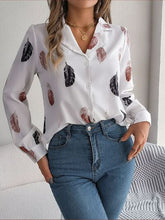 Load image into Gallery viewer, Button Up Printed Collared Neck Shirt
