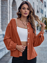 Load image into Gallery viewer, Round Neck Puff Sleeve Shirt