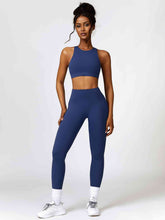 Load image into Gallery viewer, Cutout Cropped Sport Tank and Leggings Set
