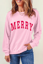 Load image into Gallery viewer, MERRY Graphic Dropped Shoulder Sweatshirt