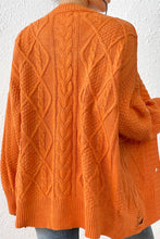 Load image into Gallery viewer, Round Neck Long Sleeve Cardigan