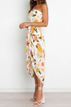 Load image into Gallery viewer, Floral One-Shoulder Tied Tulip Hem Dress
