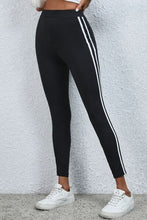 Load image into Gallery viewer, High Waist Striped Cropped Leggings