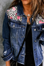 Load image into Gallery viewer, LILY ROSE Distressed Denim Jacket