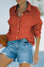 Load image into Gallery viewer, Button-Up Shirt with Breast Pockets