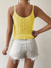 Load image into Gallery viewer, Scoop Neck Mixed Knit Cami