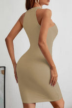 Load image into Gallery viewer, Lace-Up Sleeveless Pencil Dress
