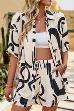 Load image into Gallery viewer, WORK OF ART Printed Shorts Set