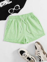Load image into Gallery viewer, Drawstring Pocketed Elastic Waist Shorts