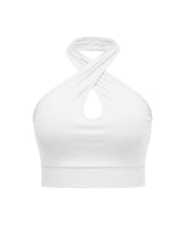 Load image into Gallery viewer, Halter Neck Cropped Tank