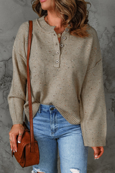 ADALEE Henley Sweater