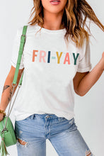 Load image into Gallery viewer, Letter Graphic Cuffed Tee