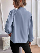 Load image into Gallery viewer, Mock Neck Button Front Shirt
