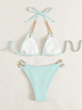 Load image into Gallery viewer, Chain Detail Halter Neck Bikini Set