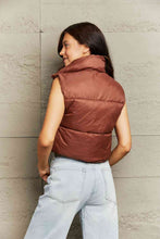 Load image into Gallery viewer, Zip-Up Drawstring Puffer Vest