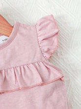 Load image into Gallery viewer, Baby Girl Ruffled Round Neck Mini Dress